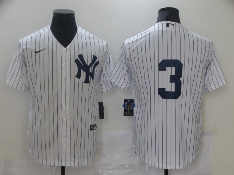 Men New York Yankees #3 No name White Game Nike MLB Jerseys->los angeles dodgers->MLB Jersey